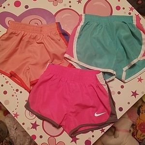 3 pair of Nike shorts